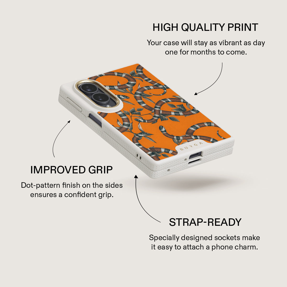 Bitter Apricot - Snake Samsung Galaxy Z Fold 8 Case