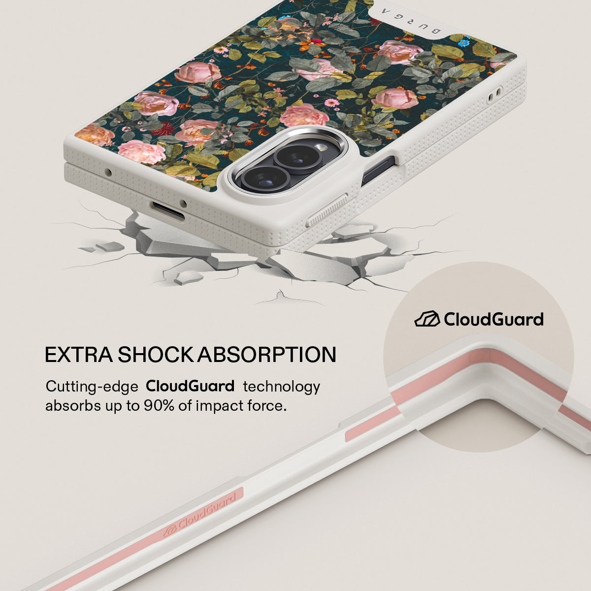 Bloomy Garden - Vintage Samsung Galaxy Z Fold 8 Case