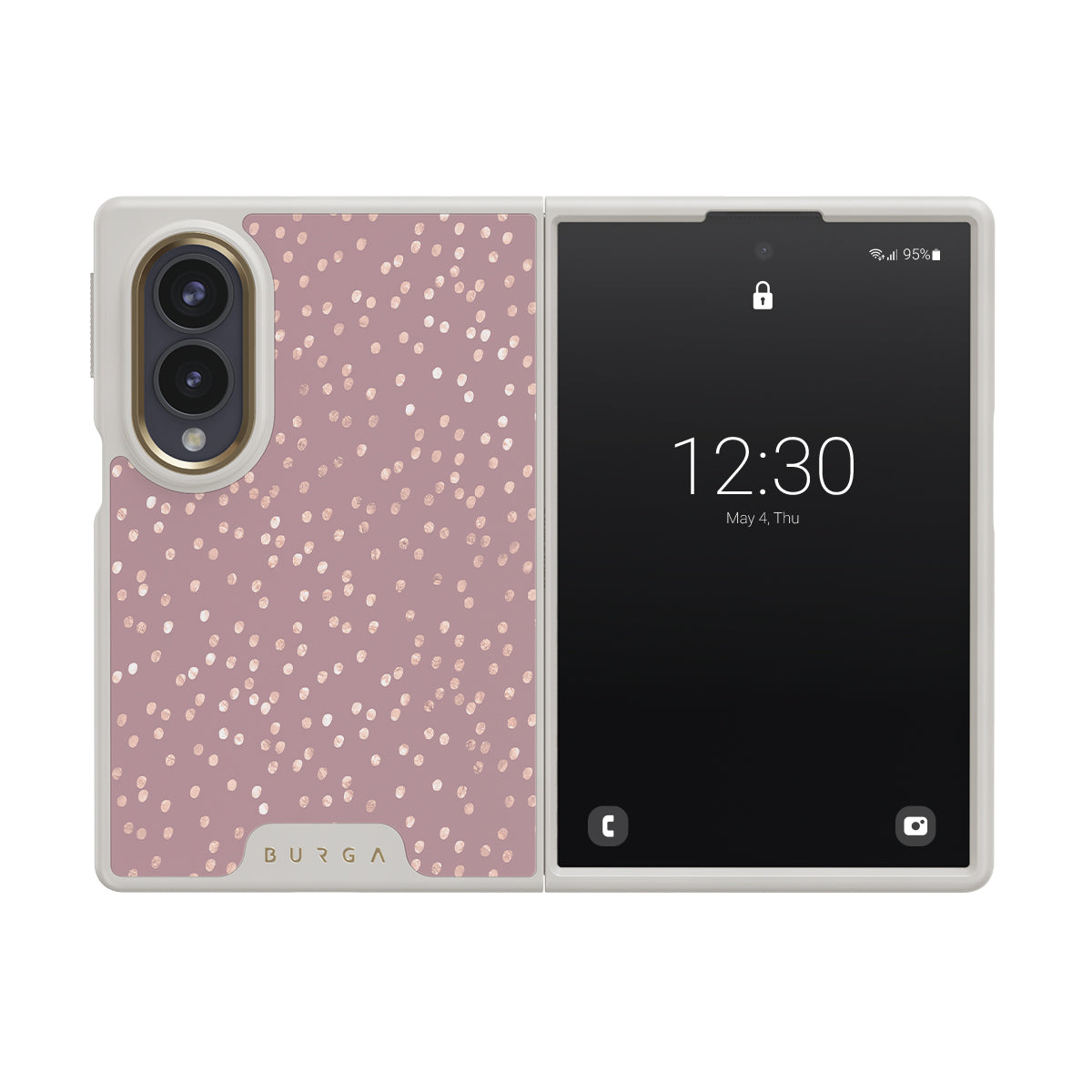 Hot Cocoa - Spotted Samsung Galaxy Z Fold 8 Case