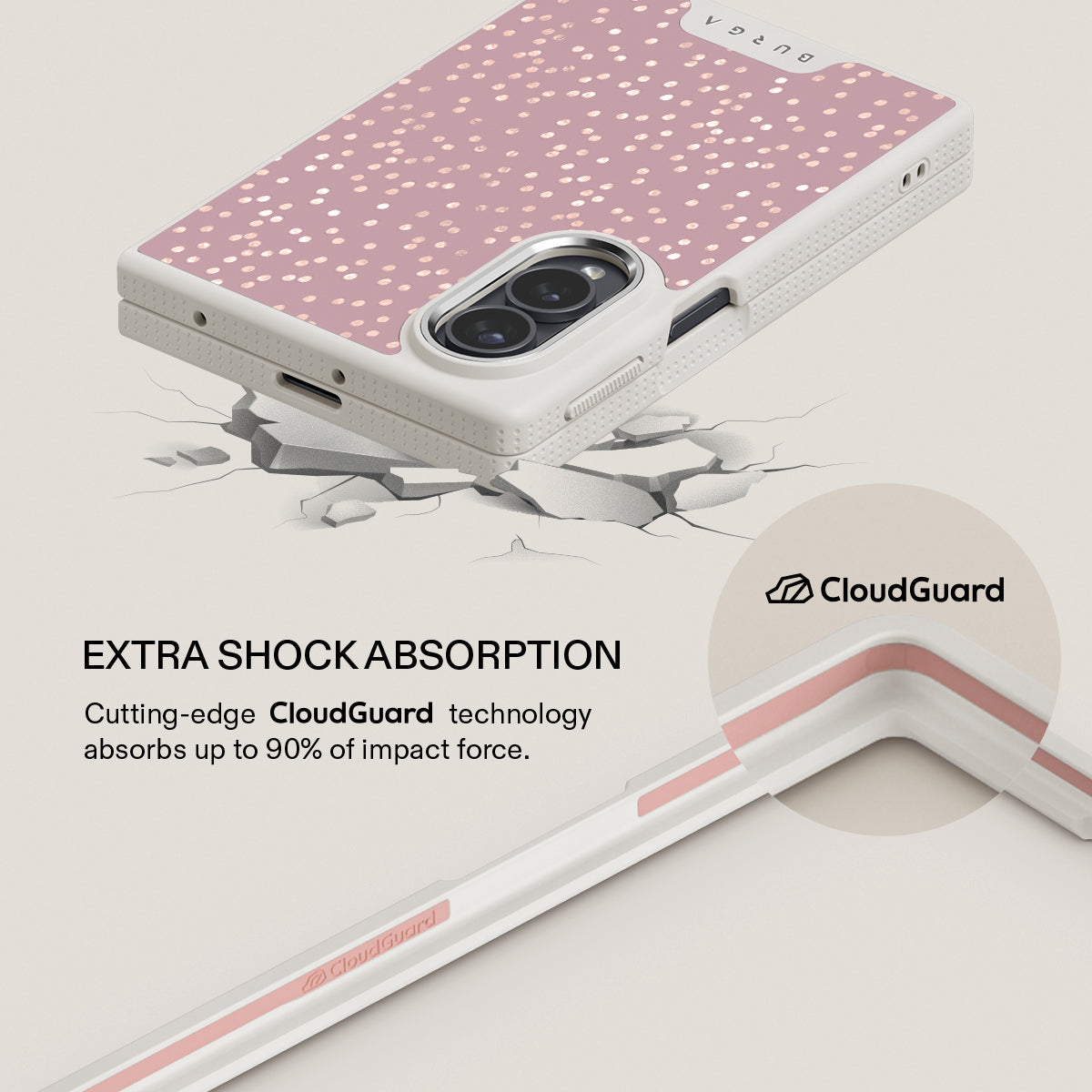 Hot Cocoa - Spotted Samsung Galaxy Z Fold 8 Case