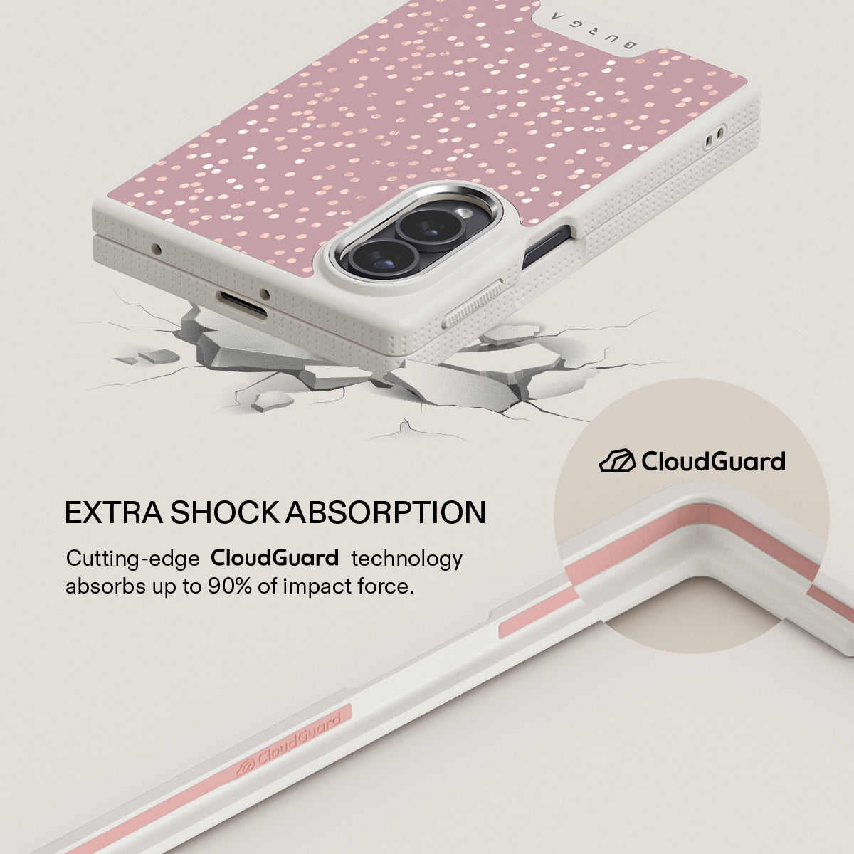 Hot Cocoa - Spotted Samsung Galaxy Z Fold 8 Case