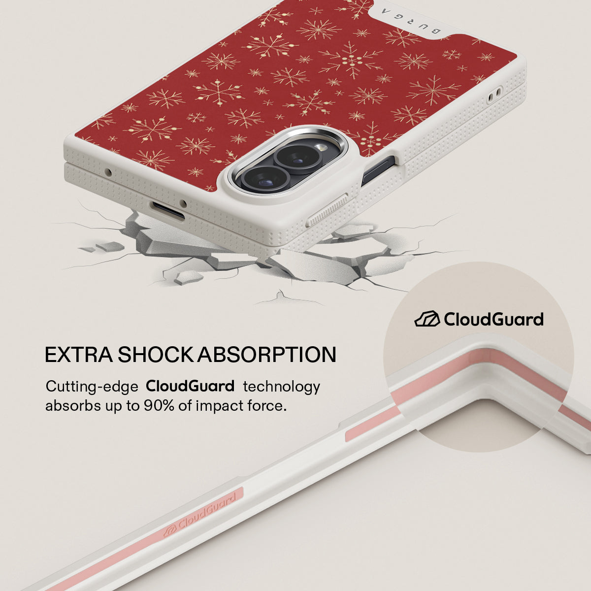 Dear Santa - Snowflake Samsung Galaxy Z Fold 8 Case