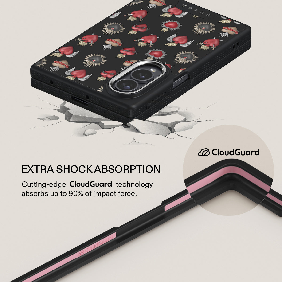 Sworn Hearts - Samsung Galaxy Z Fold 8 Case
