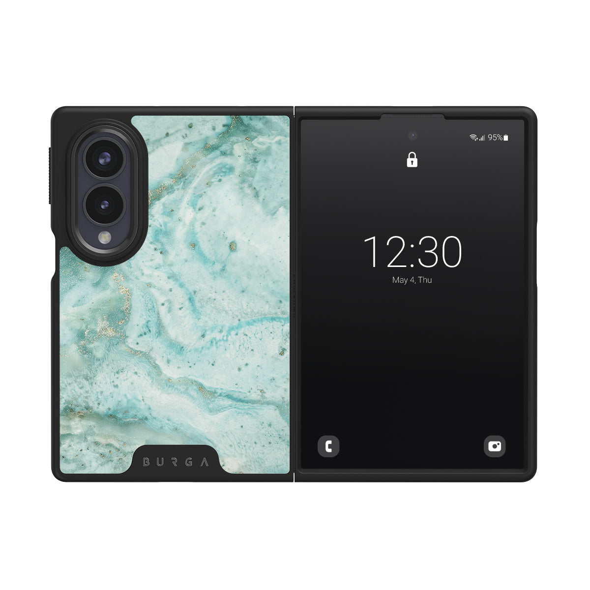 Uluwatu Waves - Teal Samsung Galaxy Z Fold 8 Case