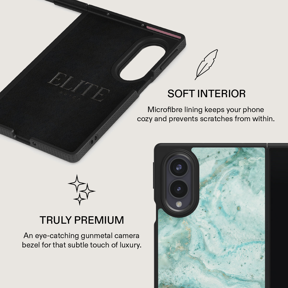 Uluwatu Waves - Teal Samsung Galaxy Z Fold 8 Case