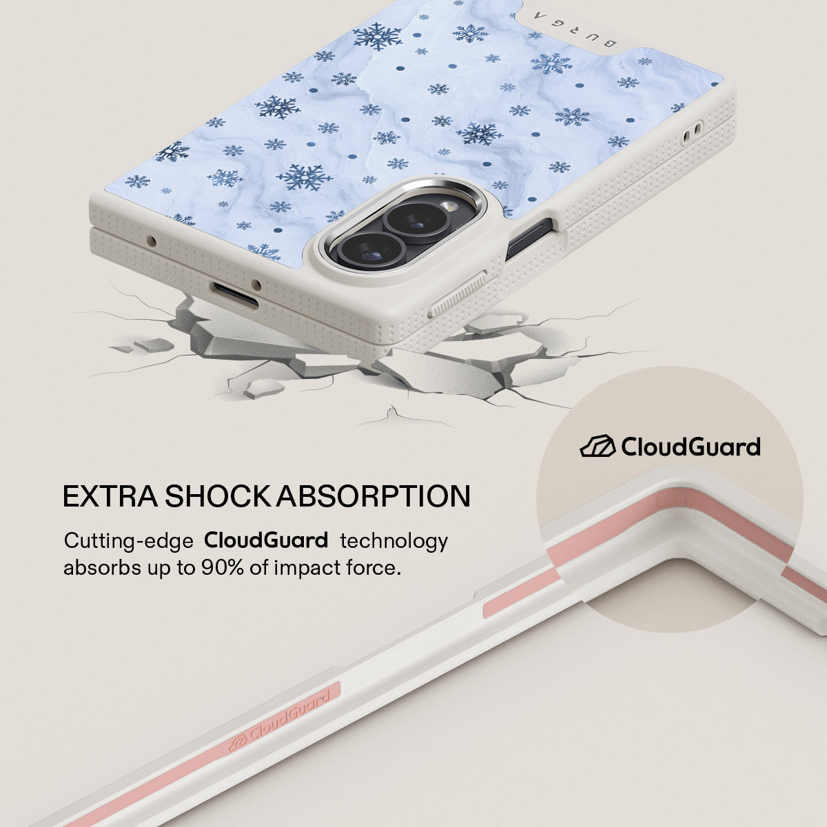 Ice Queen - Snowflakes Samsung Galaxy Z Fold 8 Case