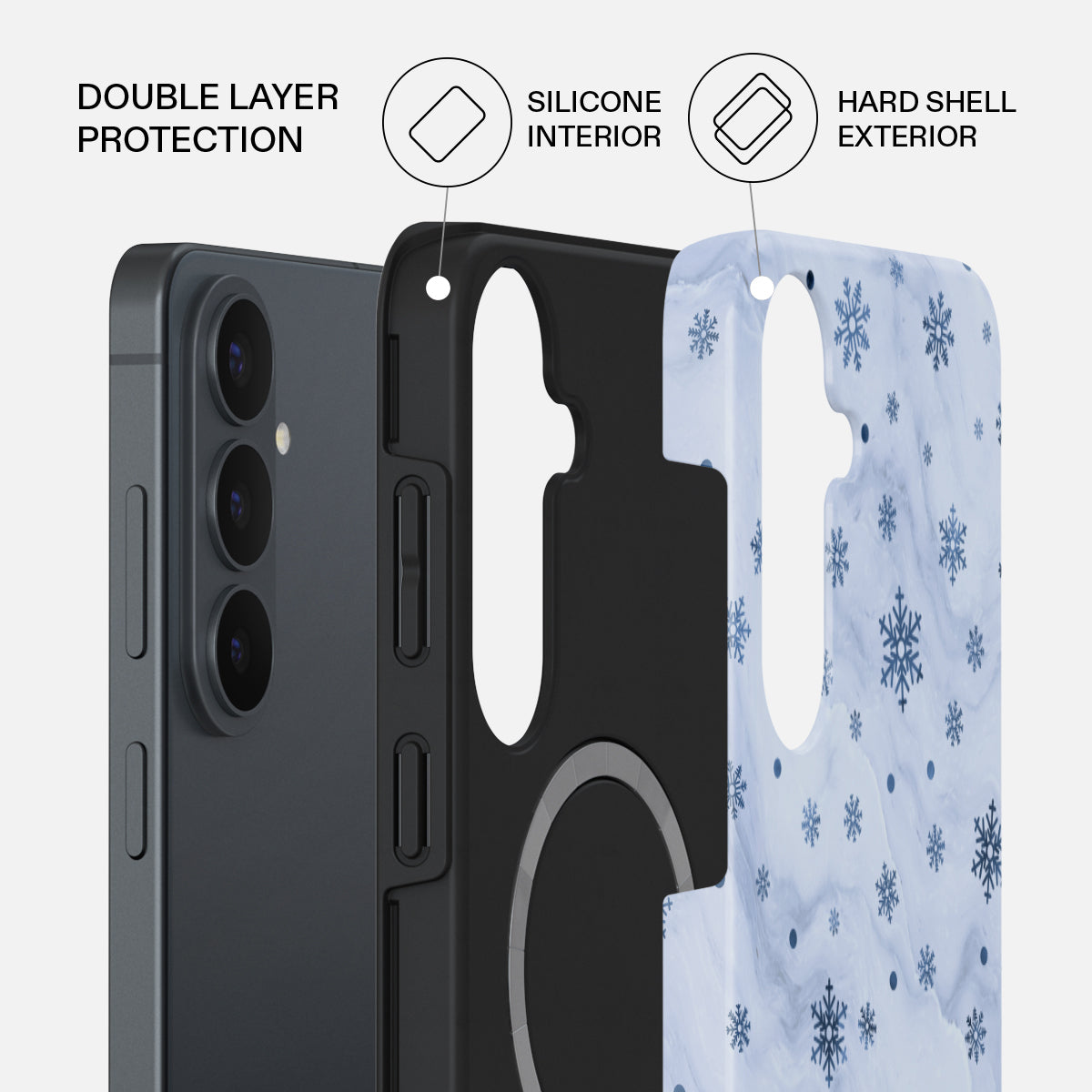 Ice Queen - Snowflakes Samsung Galaxy S26 FE Case